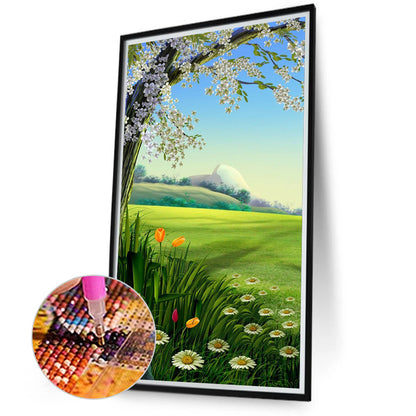 The Fragrance Of Wild Flowers - Full Round Drill Diamond Painting 40*70CM