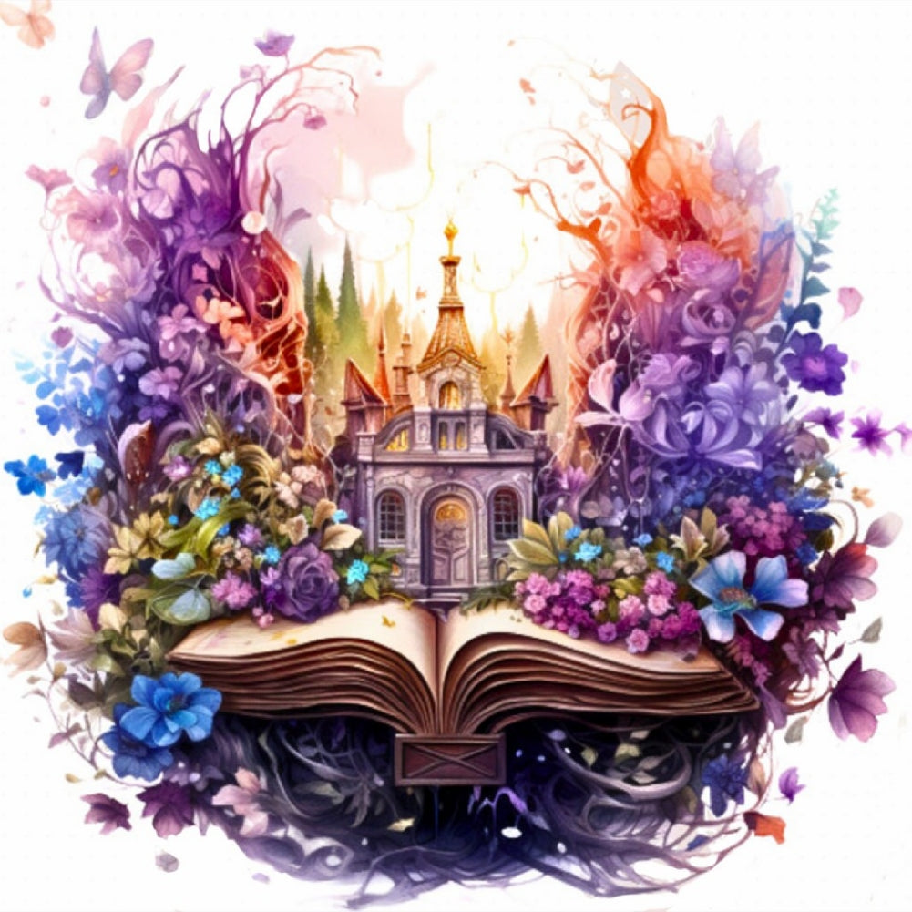 Book World - Full Round Drill Diamond Painting 40*40CM