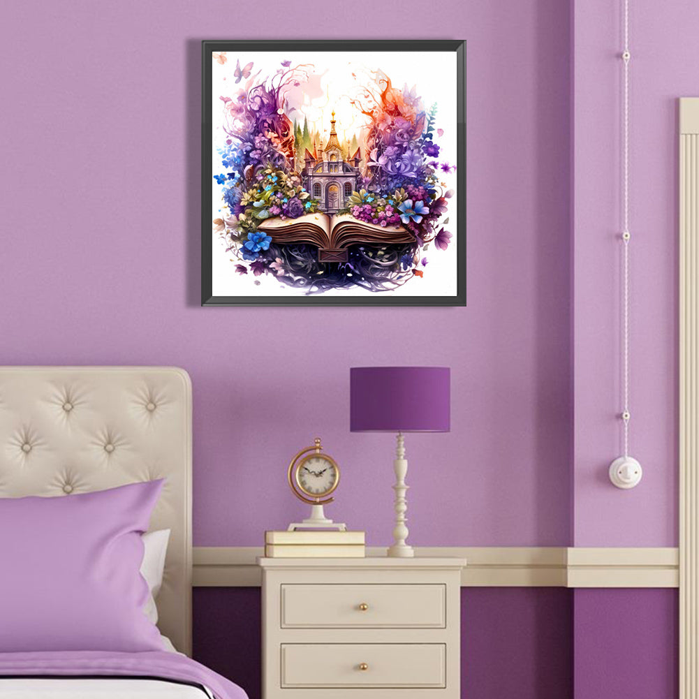 Book World - Full Round Drill Diamond Painting 40*40CM