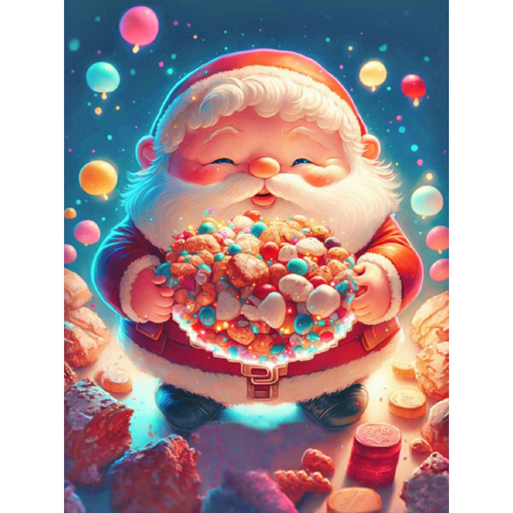 Santa Claus - Full Round Drill Diamond Painting 30*40CM