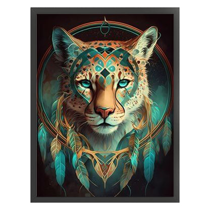 Dream Catcher Leopard - 11CT Stamped Cross Stitch 40*55CM