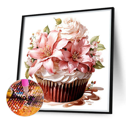 Lily Cupcakes - Full Round Drill Diamond Painting 40*40CM