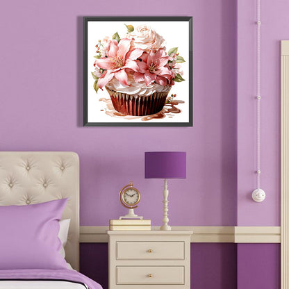 Lily Cupcakes - Full Round Drill Diamond Painting 40*40CM