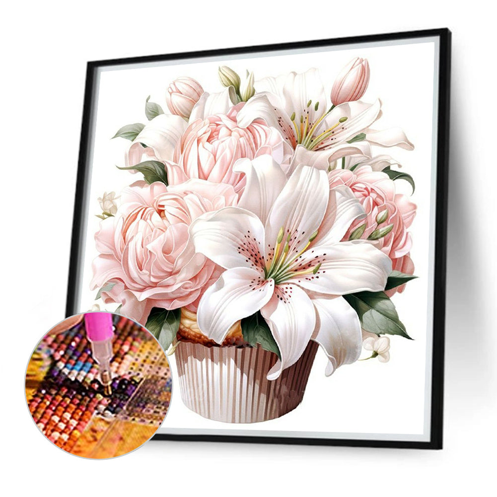 Lily Cupcakes - Full Round Drill Diamond Painting 40*40CM