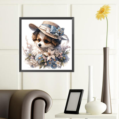 Miss Dog And Miss Cat - Full Round Drill Diamond Painting 40*40CM