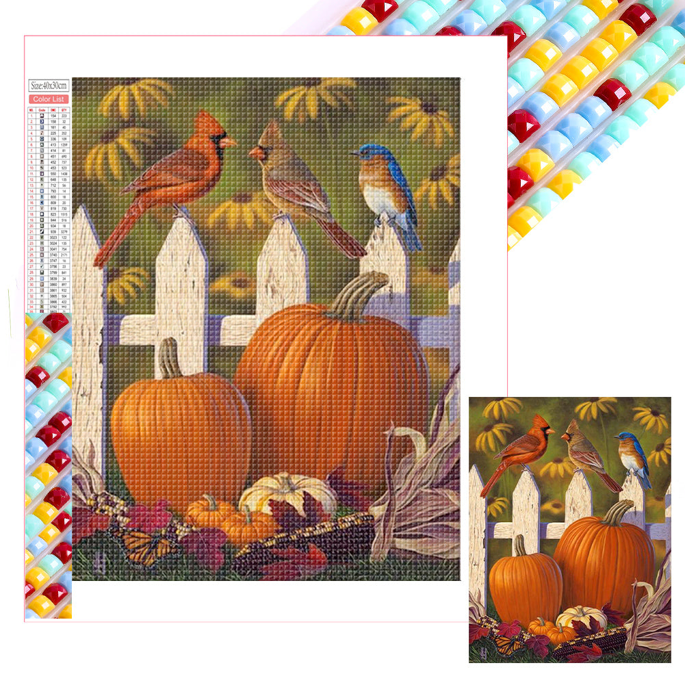 Pumpkin Harvest - Full Square Drill Diamond Painting 30*40CM