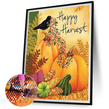 Pumpkin Harvest - Full Square Drill Diamond Painting 30*40CM