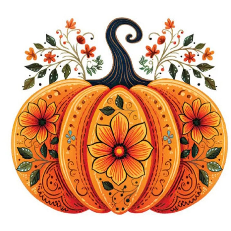 Halloween Pumpkin - 11CT Stamped Cross Stitch 50*50CM