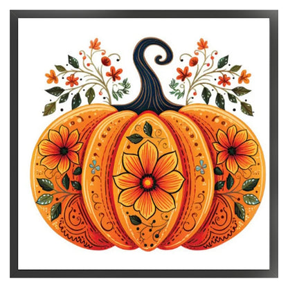 Halloween Pumpkin - 11CT Stamped Cross Stitch 50*50CM