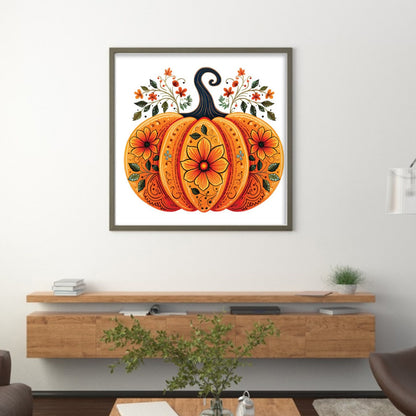 Halloween Pumpkin - 11CT Stamped Cross Stitch 50*50CM