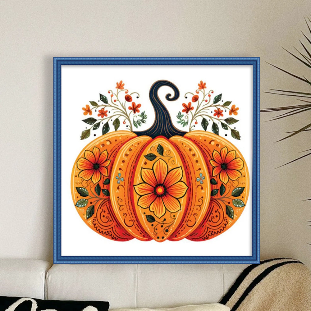 Halloween Pumpkin - 11CT Stamped Cross Stitch 50*50CM