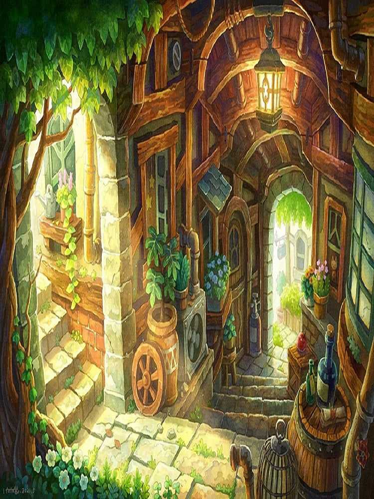 Beautiful Morning - Full Round Drill Diamond Painting 50*40CM