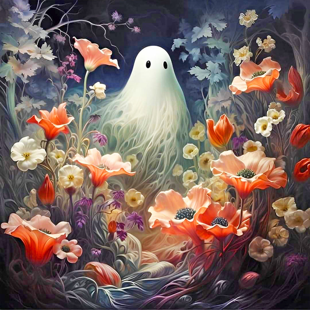 Halloween Wandering Ghost - Full Round Drill Diamond Painting 30*30CM