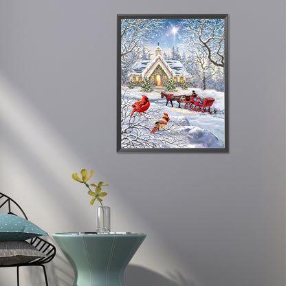 Snow Outside - Full Round Drill Diamond Painting 40*50CM
