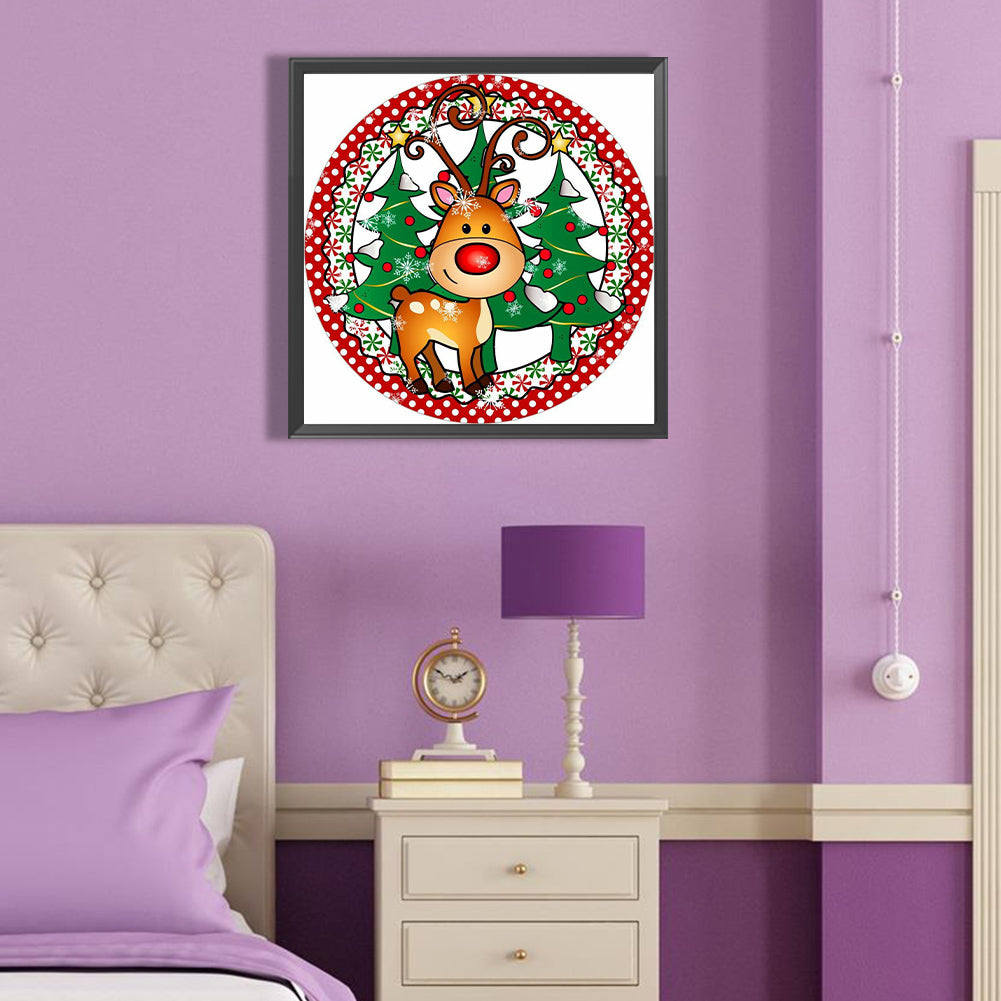 Christmas Elements - Full Round Drill Diamond Painting 40*40CM