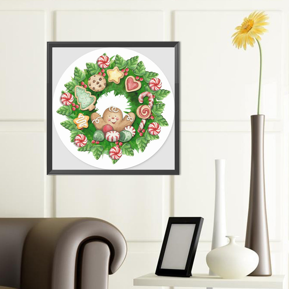 Christmas Elements - Full Round Drill Diamond Painting 40*40CM