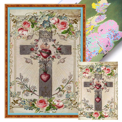 Retro Poster- - 11CT Stamped Cross Stitch 40*60CM