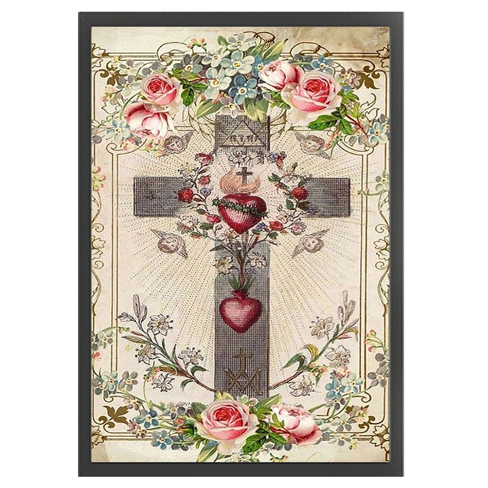 Retro Poster- - 11CT Stamped Cross Stitch 40*60CM