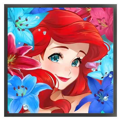 Little Mermaid Ariel - 11CT Stamped Cross Stitch 50*50CM