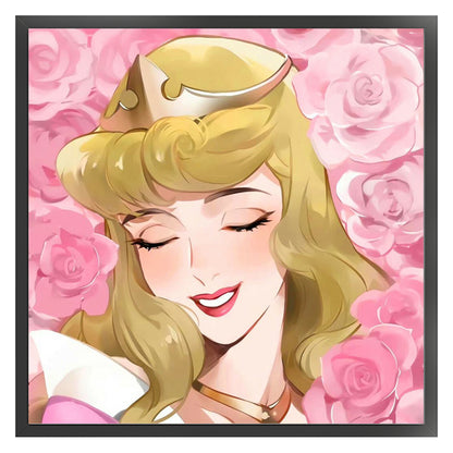 Sleeping Beauty Princess Aurora - 11CT Stamped Cross Stitch 50*50CM