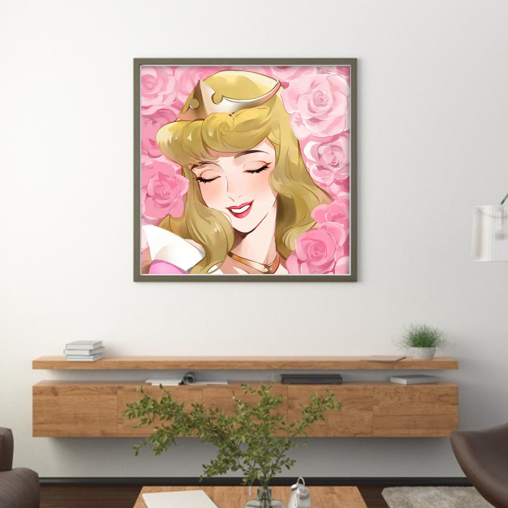 Sleeping Beauty Princess Aurora - 11CT Stamped Cross Stitch 50*50CM