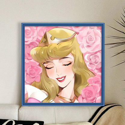 Sleeping Beauty Princess Aurora - 11CT Stamped Cross Stitch 50*50CM