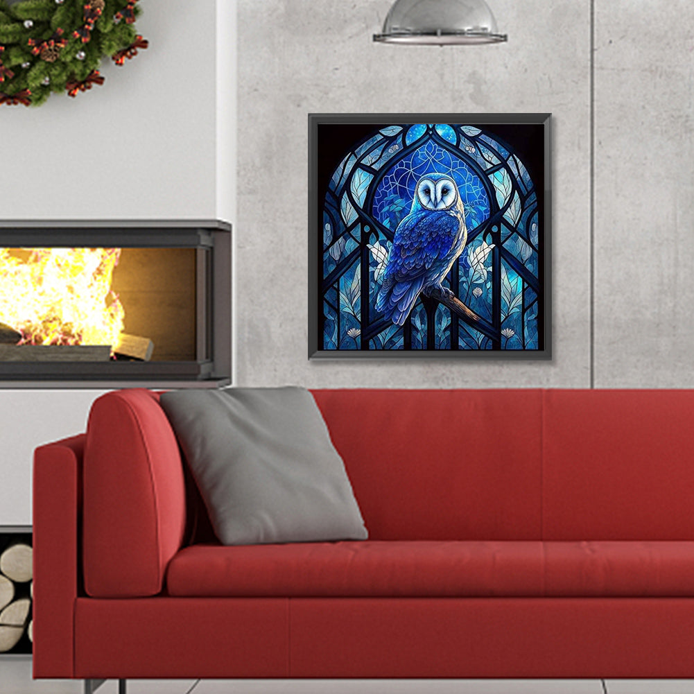 Owl - Full Round Drill Diamond Painting 30*30CM