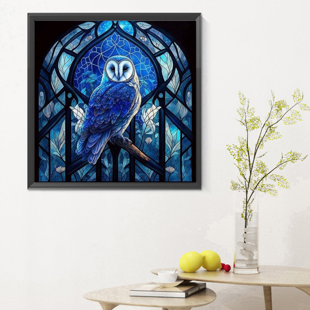 Owl - Full Round Drill Diamond Painting 30*30CM