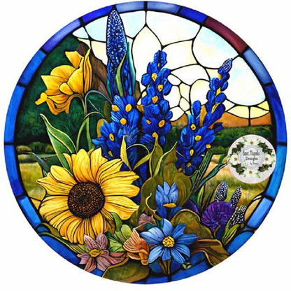 Sunflower Lavender - Full Round Drill Diamond Painting 30*30CM