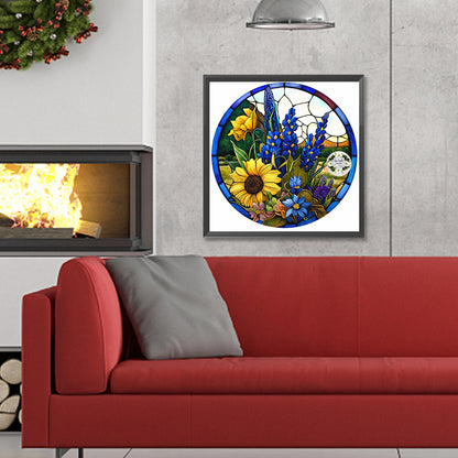 Sunflower Lavender - Full Round Drill Diamond Painting 30*30CM