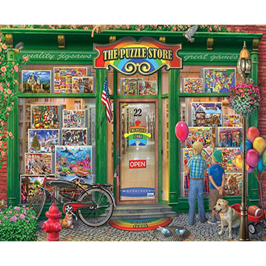 Puzzle Shop - Full Round Drill Diamond Painting 40*50CM