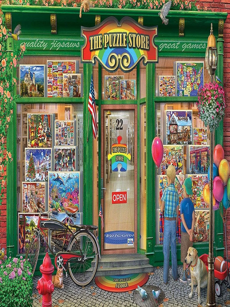 Puzzle Shop - Full Round Drill Diamond Painting 40*50CM