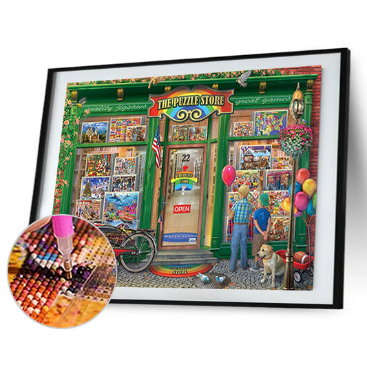 Puzzle Shop - Full Round Drill Diamond Painting 40*50CM