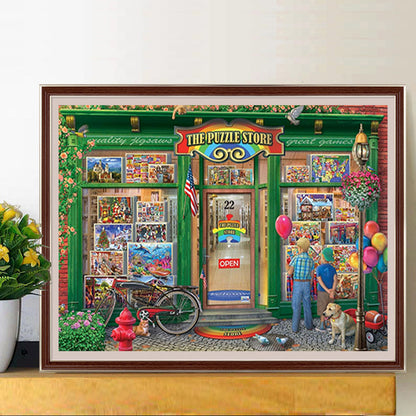 Puzzle Shop - Full Round Drill Diamond Painting 40*50CM