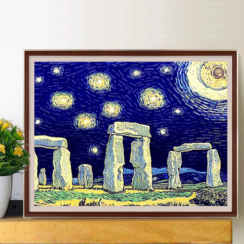 Van Gogh Night Sky - Full Round Drill Diamond Painting 40*50CM