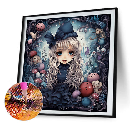 Little Girl - Full AB Dril Round Diamond Painting 40*40CM