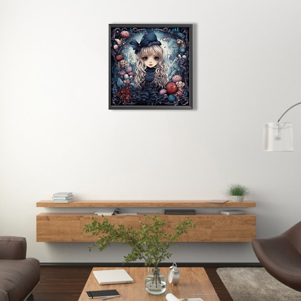 Little Girl - Full AB Dril Round Diamond Painting 40*40CM