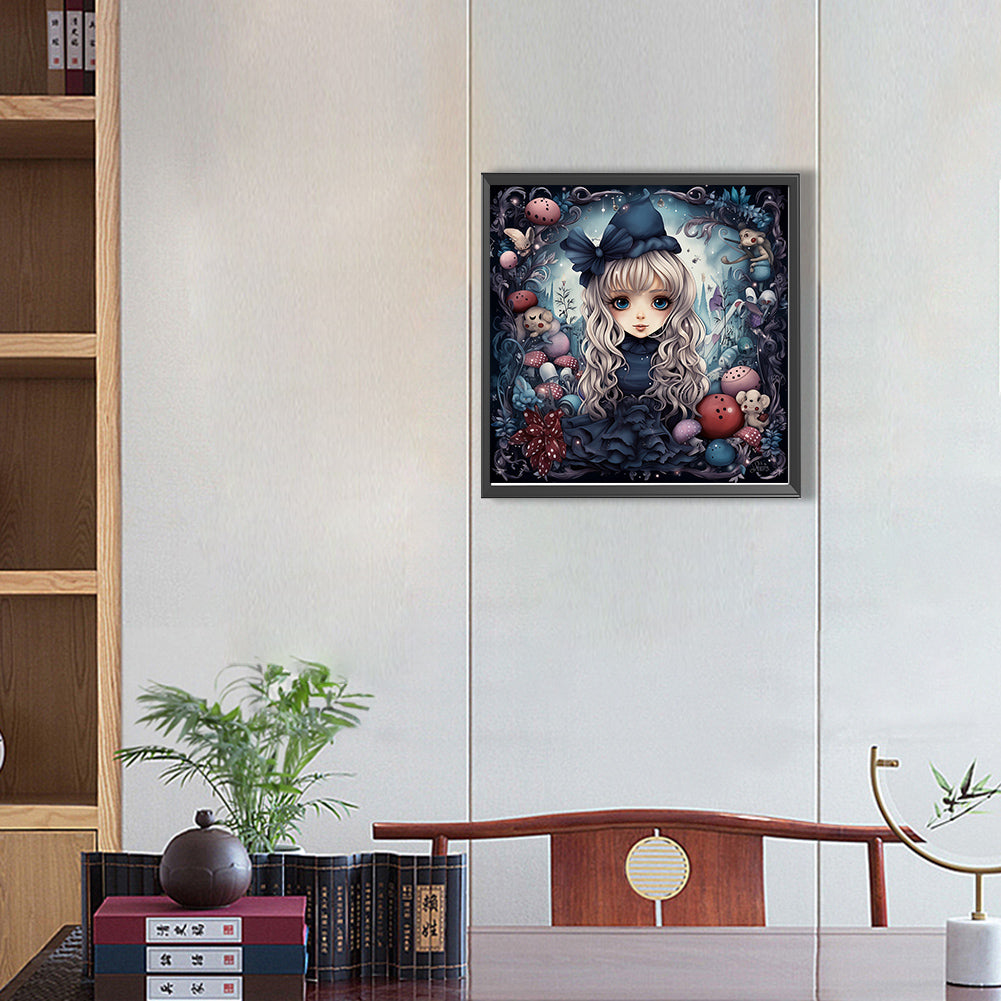 Little Girl - Full AB Dril Round Diamond Painting 40*40CM