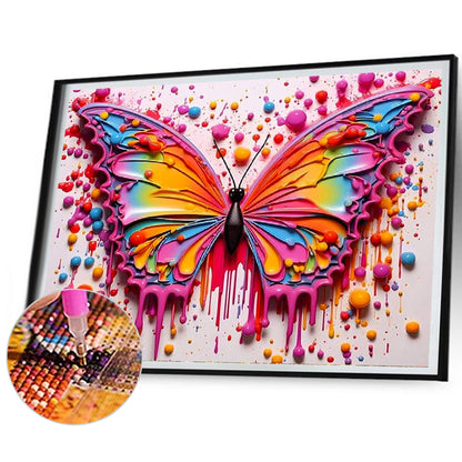 Colorful Butterflies - Full Square Drill Diamond Painting 40*30CM