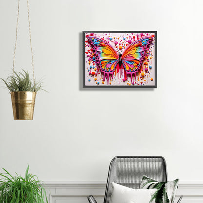 Colorful Butterflies - Full Square Drill Diamond Painting 40*30CM