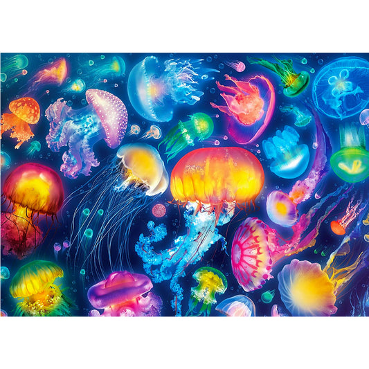 Sea Life Diamond Painting Kit - Jellyfish Ride Summer Flat  Twenty-Seventeen– Craft-Ease