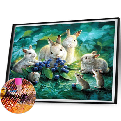 Rabbit - Full Round Drill Diamond Painting 50*40CM