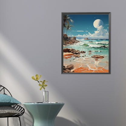 Sea View - Full Round Drill Diamond Painting 40*50CM