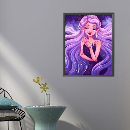 Constellation Girl - Full Round Drill Diamond Painting 40*50CM