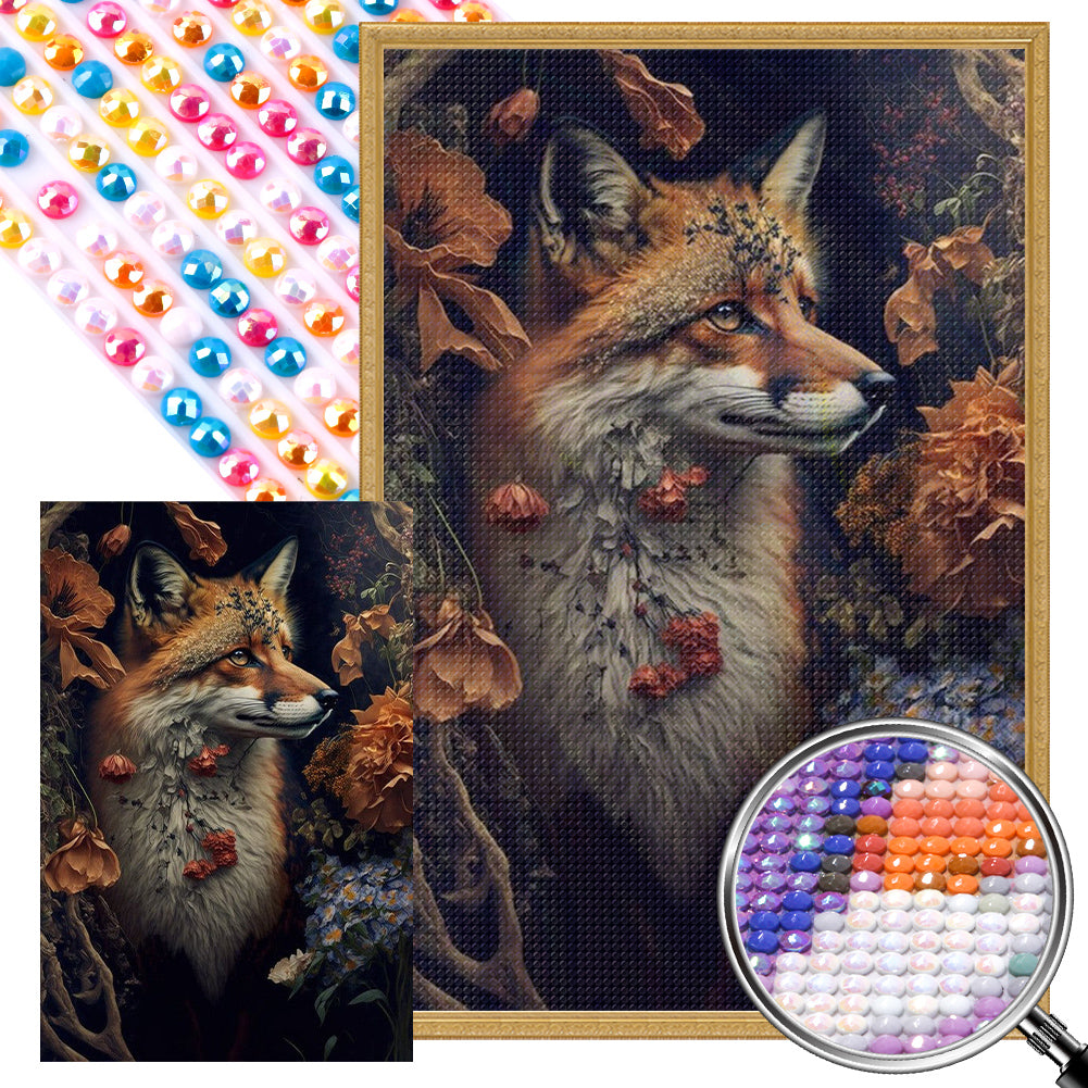 Fox - Full Round Drill Diamond Painting 40*60CM