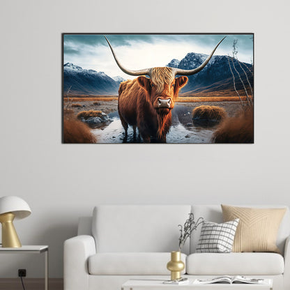 Highland Yak - Full Square Drill Diamond Painting 70*40CM