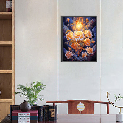 Flowers - Full Round Drill Diamond Painting 30*40CM