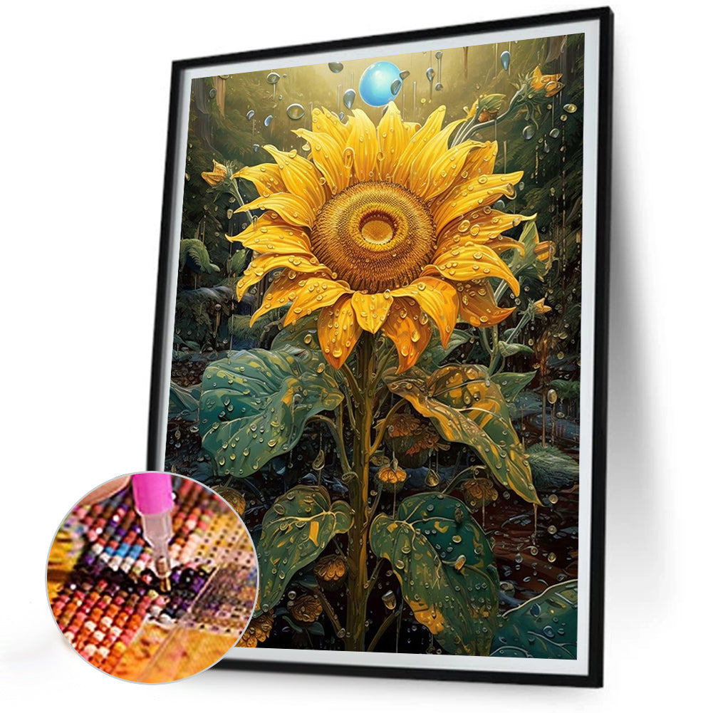 Flowers - Full Round Drill Diamond Painting 30*40CM