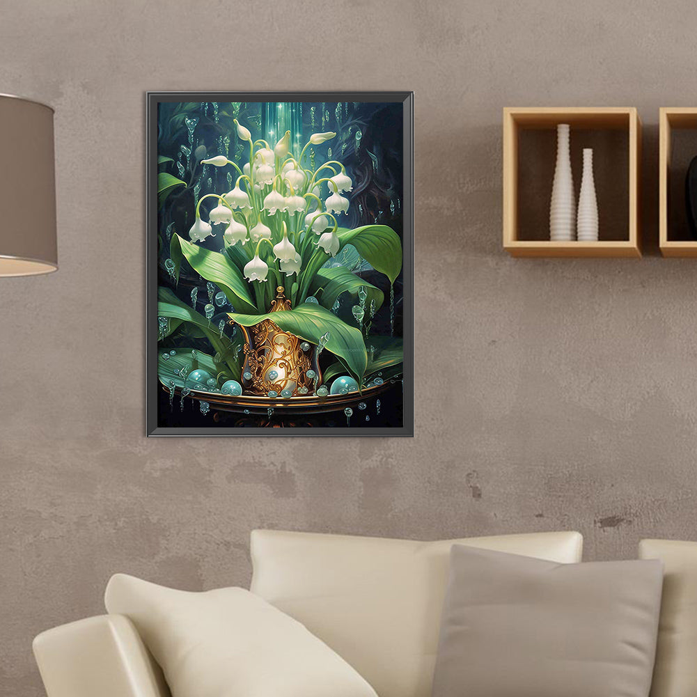 Flowers - Full Round Drill Diamond Painting 30*40CM