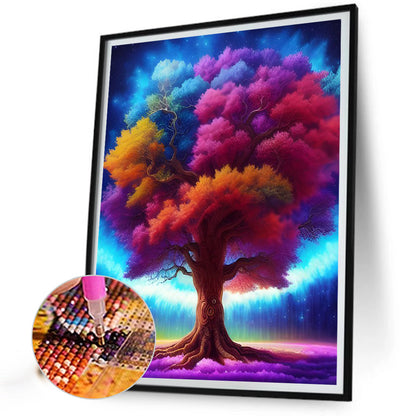 Four Seasons Tree - Full AB Dril Round Diamond Painting 40*50CM